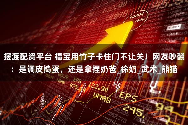 摆渡配资平台 福宝用竹子卡住门不让关！网友吵翻：是调皮捣蛋，还是拿捏奶爸_徐奶_武术_熊猫