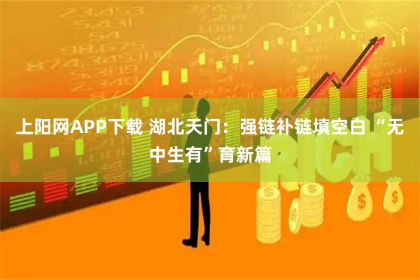上阳网APP下载 湖北天门:强链补链填空白 “无中生有”育新篇