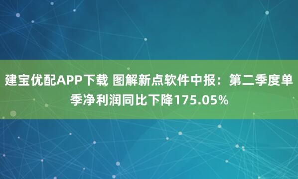 建宝优配APP下载 图解新点软件中报：第二季度单季净利润同比下降175.05%